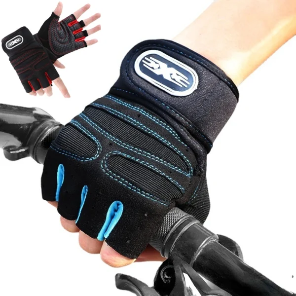 Gym Gloves Fitness Heavyweight Training Gloves Men Women Body Building Half Finger Non-Slip Gloves Wrist Weightlifting Sports - Image 2