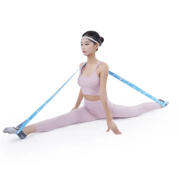 Multi-Functional Slimming Resistance Bands Yoga Strap Elastic Band 8/10/12 Grids for Latin Training, Dance, Pilates, Gymnastics - Image 3