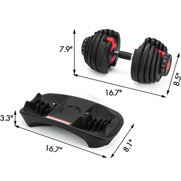 Sihao Adjustable Dumbbell 24/40 KG 52.5/90 LBS Fitness Equipment Training Arm Muscles Dumbbell Free Shipping Adjustable Bumbbell - Image 3