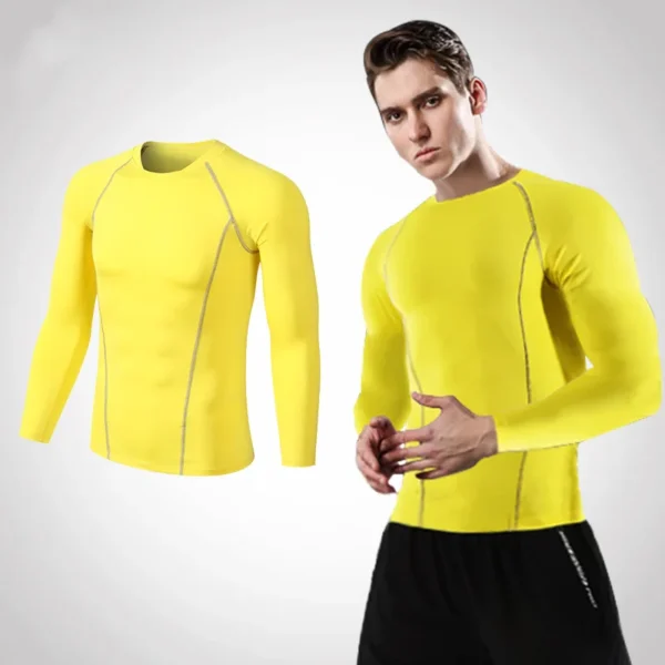 Men Women Kids Children Boy Girl Compression Running Long T Shirt Fitness Sport Basketball Football Gym Sportswear Clothes B1004 - Image 4