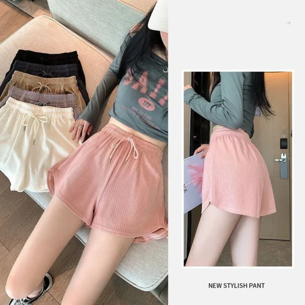 High-waisted women's sports shorts; sexy hip-lifting sportswear; casual yoga pants; quick-drying for summer; S-3 - Image 6