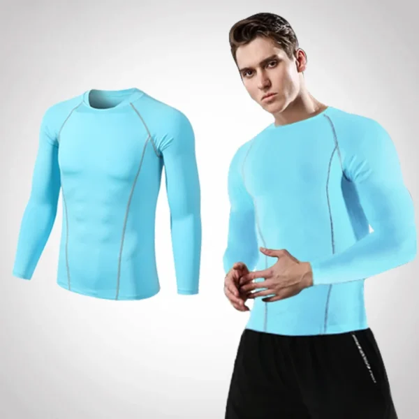 Men Women Kids Children Boy Girl Compression Running Long T Shirt Fitness Sport Basketball Football Gym Sportswear Clothes B1004 - Image 6