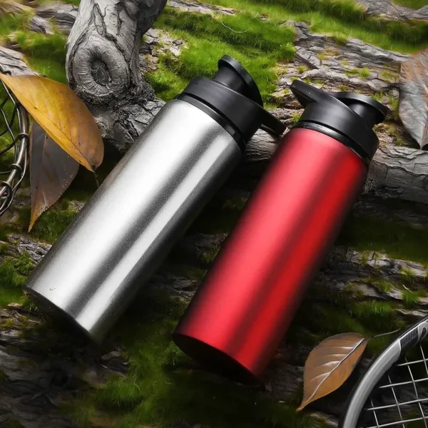 Portable Water Bottle Outdoor Sports Travel Cup Metal Drinking Bottle for Cycling Hiking Gym Leakproof Reusable Water Container - Image 5
