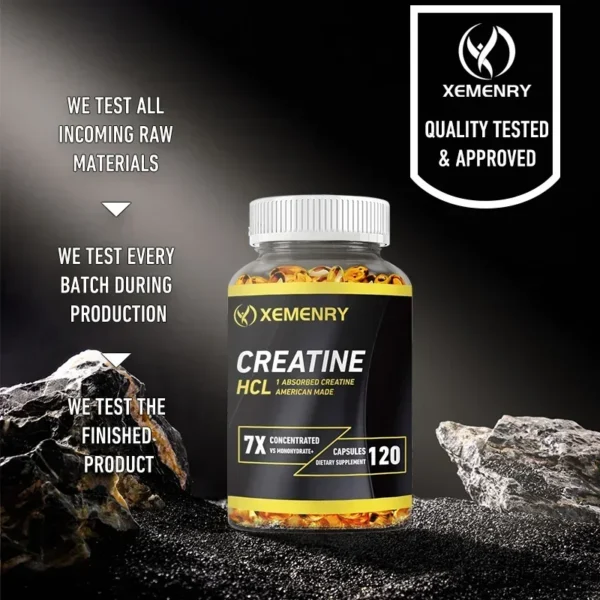 Creatine HCl Capsules - Pre-workout Creatine To Help Build Muscle, Cognitive Function, Muscle Strength and Energy Production - Image 3