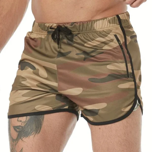Summer Quick Dry Men's Sports Running Shorts Fitness Beach Short Pants Sportswear Gym Training Workout Shorts Compression Shorts - Image 4