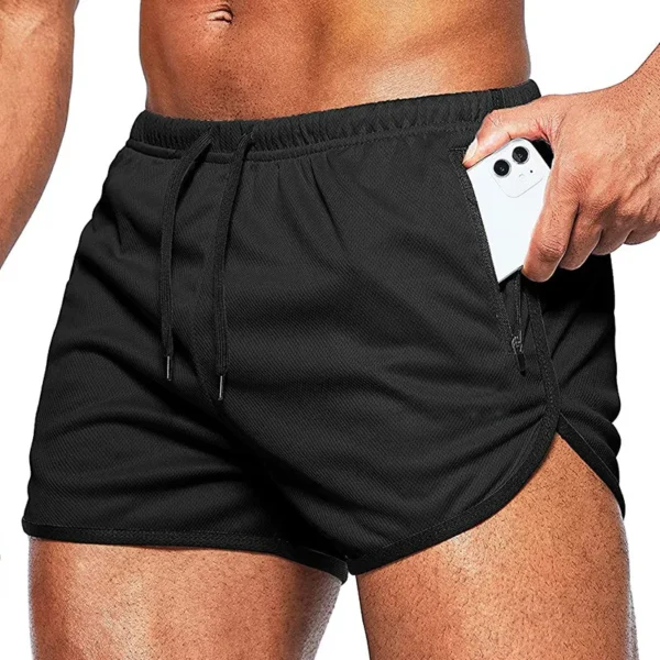 Summer Quick Dry Men's Sports Running Shorts Fitness Beach Short Pants Sportswear Gym Training Workout Shorts Compression Shorts - Image 2