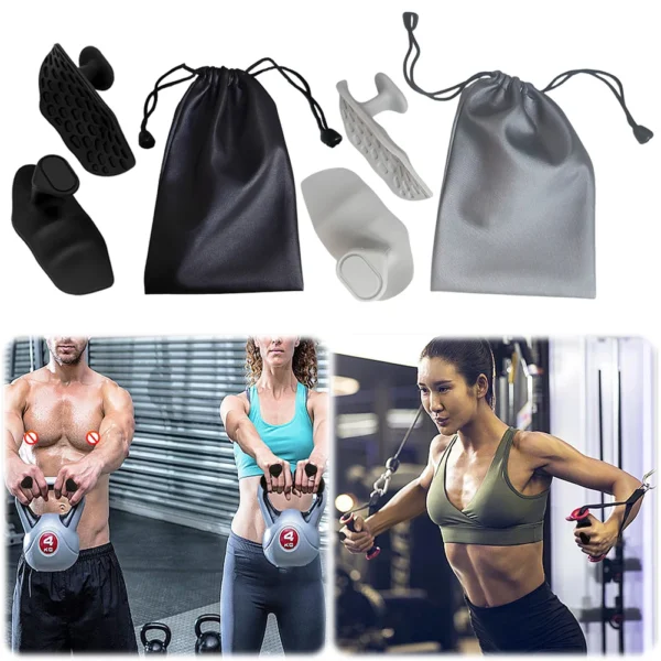 Anti-Slip Fingerless Workout Gym Gloves Gym Weightlifting Grips for Weight Lifting Pull-Ups for Gym Training and Exercise Grips - Image 3