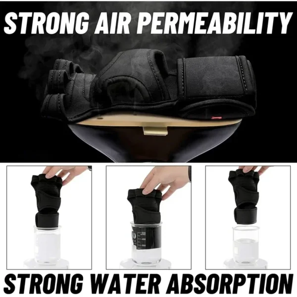 Training Sport Gloves Weightlifting Gloves for Men Women Body Building Gym Half Finger Non-Slip Hand Wrist Palm Protector Gloves - Image 3