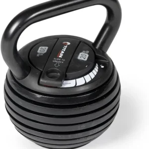 5 LB-20 LB Adjustable Kettlebell Weight Set, 6 Drop Cast Iron Plates, Full Body Exercise Home Gym, Weightlifting, Conditioning,