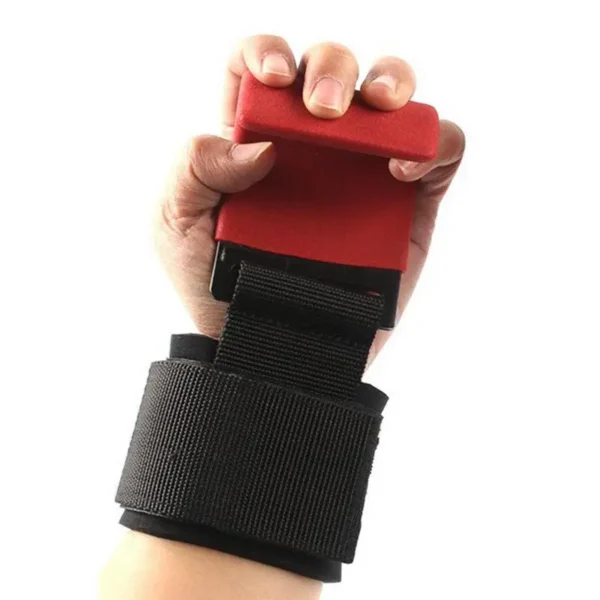 Grip Hook Grips Padded With Wrist Wraps Hand-Bar Powerlifting Gloves Heavy Duty Pull-ups Hooks Gym Training Straps - Image 2