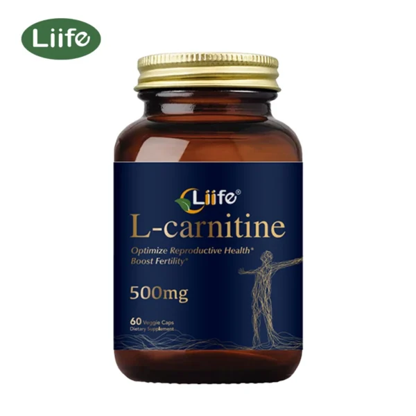 Liife L-Carnitine-500mg,60 capsules per bottle-supports sports nutrition and antioxidants,Highly Absorbable,Made in the USA