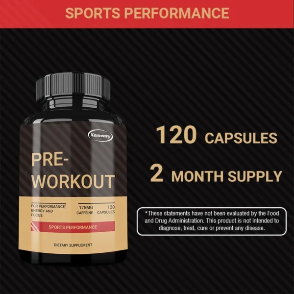 Pre-Workout Supplement - Replenish Energy, To Help Build Muscle, Enhance Energy and Performance - Image 6