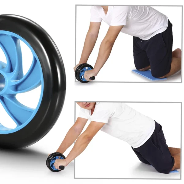 5-In-1 AB Wheel Roller Kit with Push-Up Bar Jump Rope Hand Gripper and Knee Pad Abdominal Core Carver Fitness Workout - Image 3