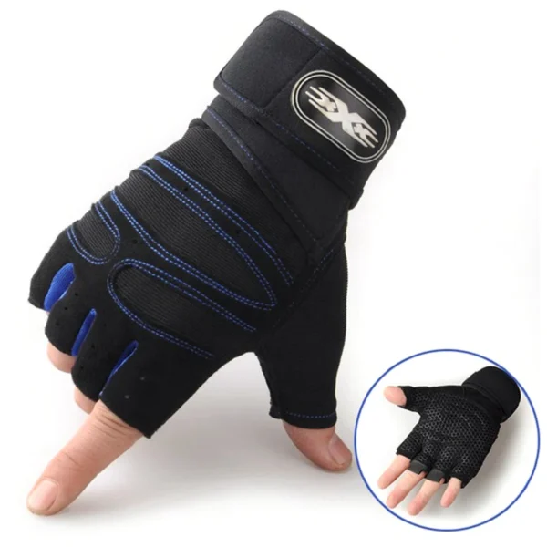 Gym Gloves Fitness Heavyweight Training Gloves Men Women Body Building Half Finger Non-Slip Gloves Wrist Weightlifting Sports - Image 3