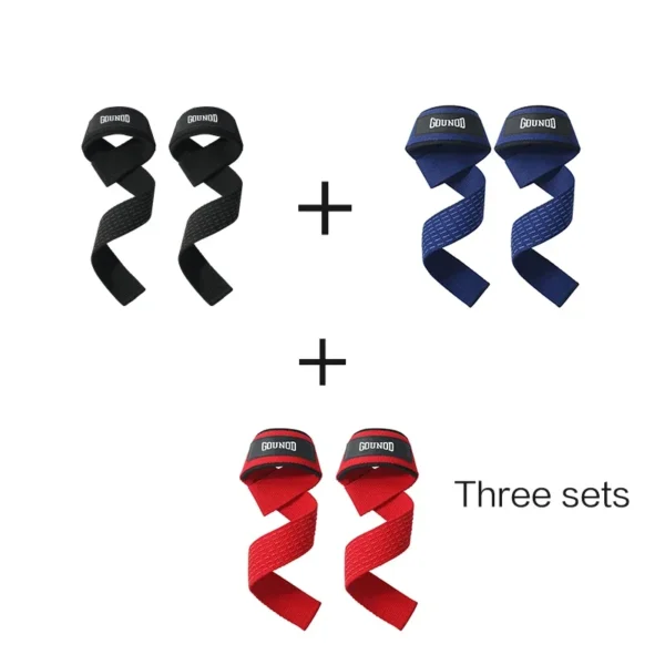 2PC/4PC/3PAIR Weightlifting Gym Anti-Slip Sport Safety Wrist Straps Weight Lifting Wrist Support Crossfit Hand Grips Fitness - Image 2