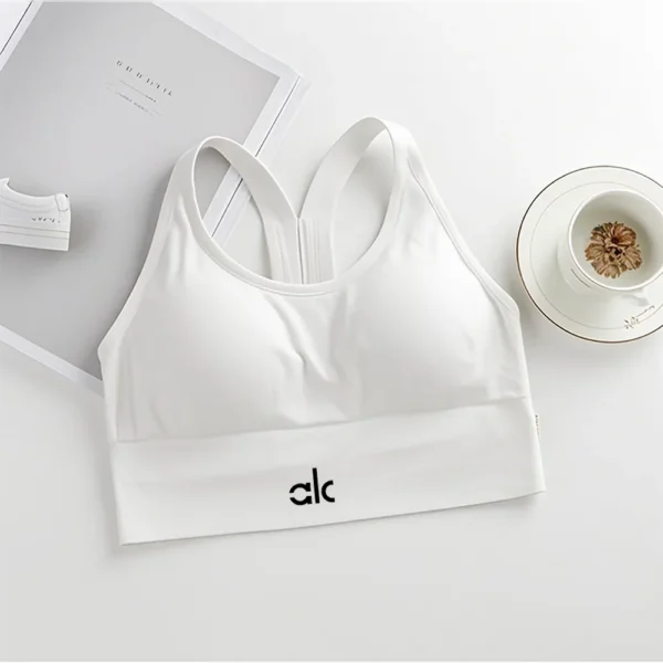 Sexy Women Tops Back Cross Strap Tank Top Push Up Running Sports Bra Breathable Soft Fitness Beauty Solid Color Yoga Bra - Image 3