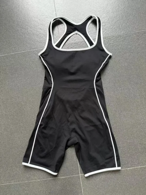 Summer New Gym Romper Casual Outdoor Sports Jumpsuit Hollow Open Back Yoga Suit Dance Sports Bodysuit Hip Lift Workout Yoga Sets - Image 5