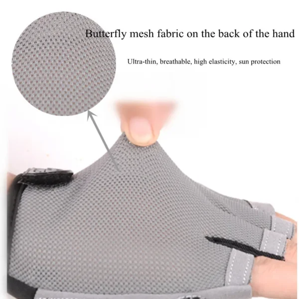 Half Finger Gel Cycling Gloves Men Women Breathable Anti-slip MTB Bike Bicycle Gloves Summer Gym Yoga Sport Training Hand Gloves - Image 3