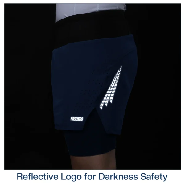 ARSUXEO Men's Trail Running Shorts Sportswear 2 in 1 Wrap-Around Pockets Gym Training Exercise Joging Athletic Shorts B233 - Image 6