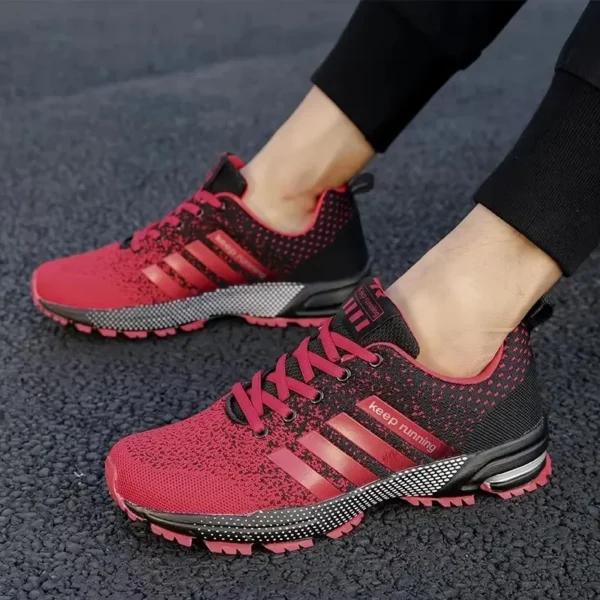 Men's Explosive Street Eye Catching Design Board Shoes with Unique Color Matching Breathable Comfortable Anti Slip Walking Shoes - Image 2