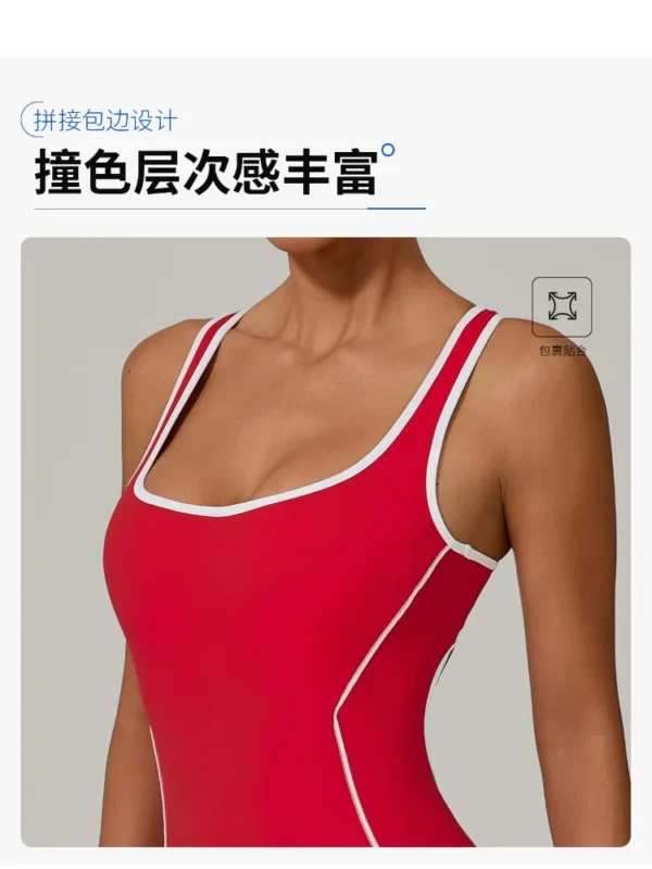 Summer New Gym Romper Casual Outdoor Sports Jumpsuit Hollow Open Back Yoga Suit Dance Sports Bodysuit Hip Lift Workout Yoga Sets - Image 3